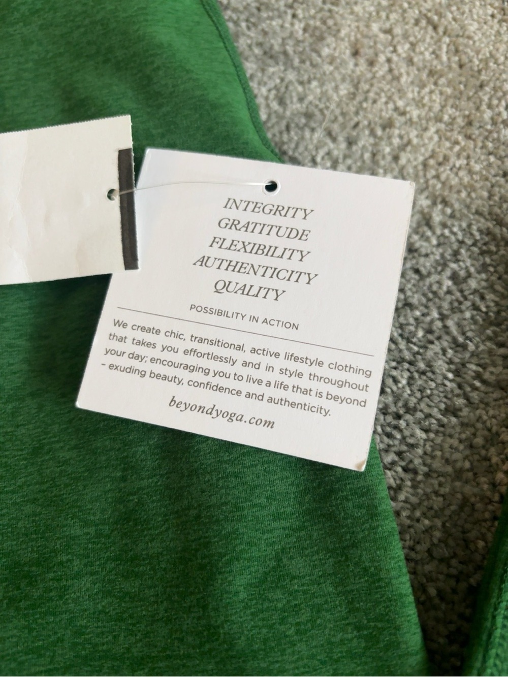 NWT Beyond Yoga Spacedye High Waisted Midi Leggings Green Heather Medium M - Picture 2 of 5
